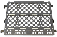 【新品】俺の中間棚　ブラック　W850×D650用　樹脂製