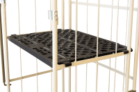 【新品】俺の中間棚　ブラック　W850×D650用　樹脂製