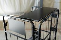 【新品】中間棚Light　ハーフ　ブラック　W850×D650用　アルミ製