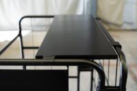 【新品】中間棚Light　ハーフ　ブラック　W850×D650用　アルミ製