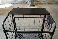 【新品】中間棚Light　ハーフ　ブラック　W850×D650用　アルミ製