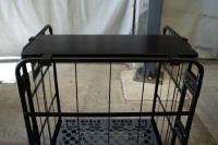 【新品】中間棚Light　ハーフ　ブラック　W850×D650用　アルミ製