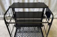 【新品】中間棚Light　ハーフ　ブラック　W850×D650用　アルミ製