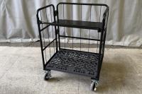 【新品】中間棚Light　ハーフ　ブラック　W850×D650用　アルミ製