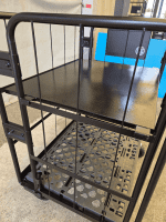 【中古】天使の中間棚　ブラック　W850×D650用　スチール製