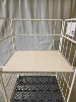 【中古】俺の中間棚　ベージュ　W1100×D800用　スチール製