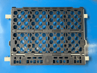 【中古】俺の中間棚　ダークグレー　W850×D650用　樹脂製