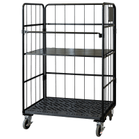 【お買い得品】【アウトレット】中間棚Light　ブラック　W1100×D800用　アルミ製