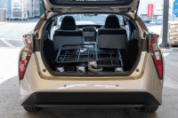 【新品】天使のカゴ台車 ブラック Aセット（台車＋中間棚） W850×D650×H1100