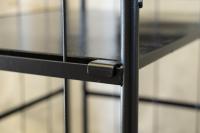 【新品】天使のカゴ台車 ブラック Aセット（台車＋中間棚） W850×D650×H1100