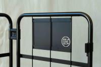 【新品】天使のカゴ台車 ブラック Bセット（台車＋前カバー） W850×D650×H1100