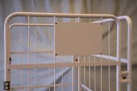 【新品】俺のカゴ台車 ベージュ＋中間棚 スチール製セット（台車＋中間棚） W1100×D800×H1700