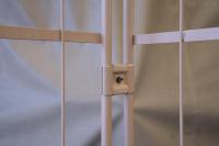 【新品】俺のカゴ台車 ベージュ＋中間棚 スチール製セット（台車＋中間棚） W1100×D800×H1700