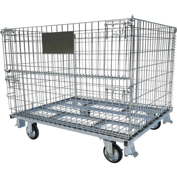 新品】キャスター付きメッシュパレット W1200×D1000×H1000 ピッチ50