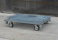 【販売終了】【アウトレット】キャスター付きメッシュパレット　W1200×D1000×H1000　ピッチ50x50mm【限定1台！】