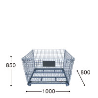 【受注生産品】メッシュパレット　W1000×D800×H850　ピッチ50×50【1ロット30台～】