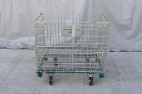 【販売終了】【中古】キャスター付きメッシュパレット　W1030×D760×H950　ピッチ50x100mm