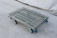 【販売終了】【中古】キャスター付きメッシュパレット　W1030×D760×H950　ピッチ50x100mm