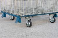 【販売終了】【中古】キャスター付きメッシュパレット　W1030×D760×H950　ピッチ50x100mm