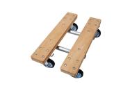 【新品】単管パイプ組立木製台車「TWIN800W」 1セット（2フレーム）