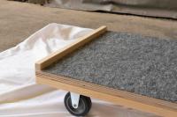 【オーダーメイド製品】電子ピアノ専用平台車　外寸:W1500×D450×H150