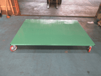 【オーダーメイド製品】スチール製平台車　W1800×D2500×H300