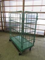 【オーダーメイド製品】特寸観音扉付きカゴ台車　W1320×D710×H1650