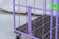 【オーダーメイド製品】2輪自在固定変換仕様 連結カゴ台車　W1100×D800×H1950