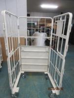 【オーダーメイド製品】特寸上下観音扉付きカゴ台車　W850×D800×H1700