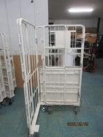 【オーダーメイド製品】特寸上下観音扉付きカゴ台車　W850×D800×H1700