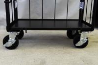 【オーダーメイド製品】特寸L型カゴ台車　W800×D450×H1600