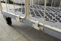 【オーダーメイド製品】天面一体型観音扉付きカゴ台車　W1100×D800×H1100