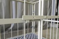 【オーダーメイド製品】天面一体型観音扉付きカゴ台車　W1100×D800×H1100