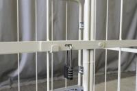 【オーダーメイド製品】天面一体型観音扉付きカゴ台車　W1100×D800×H1100