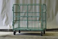 【オーダーメイド製品】特寸観音扉付カゴ台車　W1200×D750×H1200