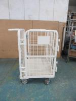 【オーダーメイド製品】特寸観音扉付カゴ台車　W670×D500×H802※取手付