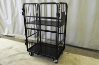 【オーダーメイド製品】ハイエース用特寸L型観音扉付きカゴ台車　W900×D610×H1450