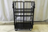 【オーダーメイド製品】ハイエース用特寸L型観音扉付きカゴ台車　W900×D610×H1450