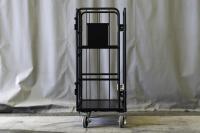 【オーダーメイド製品】ハイエース用特寸L型観音扉付きカゴ台車　W900×D610×H1450