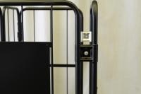 【オーダーメイド製品】ハイエース用特寸L型観音扉付きカゴ台車　W900×D610×H1450