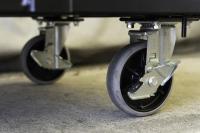 【オーダーメイド製品】ハイエース用特寸L型観音扉付きカゴ台車　W900×D610×H1450