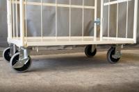 【オーダーメイド製品】両面折畳式カゴ台車W1000×D650×H1700