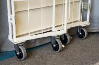 【オーダーメイド製品】両面折畳式カゴ台車W1000×D650×H1700