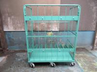 【オーダーメイド製品】止水板専用　固定型仕切り付カゴ台車