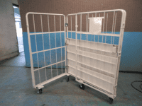 【オーダーメイド製品】精密製品運搬用 L型カゴ台車