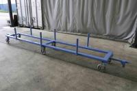 【オーダーメイド製品】特注長物牽引用6輪台車　W4800×D650×H700