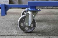 【オーダーメイド製品】特注長物牽引用6輪台車　W4800×D650×H700