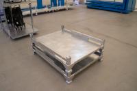 【新品】俺のポストパレット＜P15タイプ＞　W1500×D1120×H1155　メッキ製　汎用ハコ型物流機器【最短発送可能】