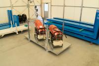 【新品】俺のポストパレット＜P25タイプ＞　W2500×D1120×H1155　メッキ製　汎用ハコ型物流機器【最短発送可能】