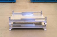 【新品】俺のポストパレット＜P25タイプ＞　W2500×D1120×H1155　メッキ製　汎用ハコ型物流機器【最短発送可能】